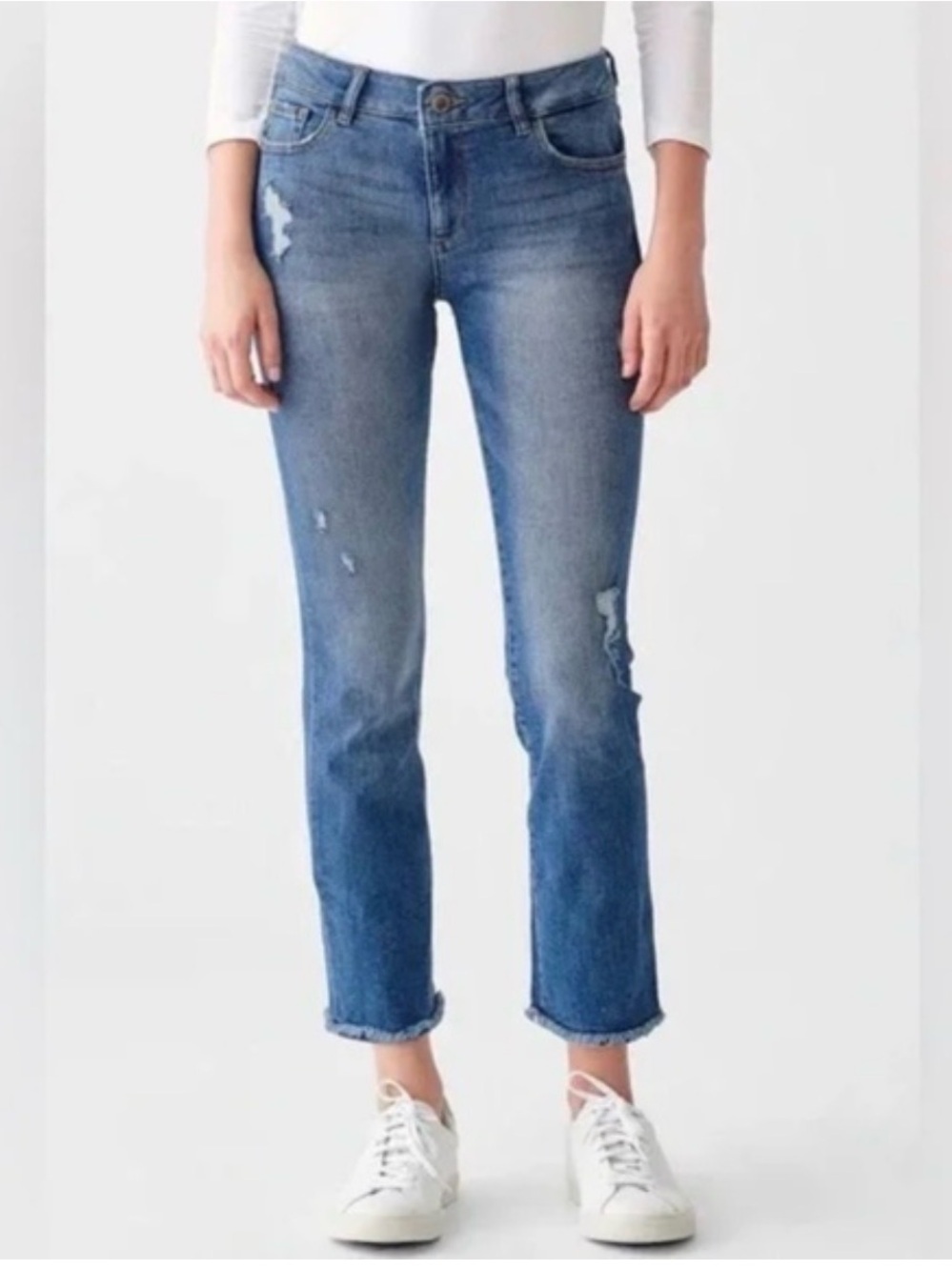 DL1961 Mara Ankle High Rise Instasculpt Straight Leg Jeans, Ventura, Size 30